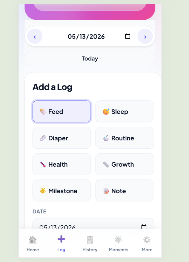 Baby & Toddler Daily Tracker