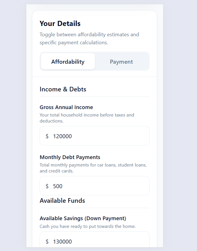 Mortgage Calculator