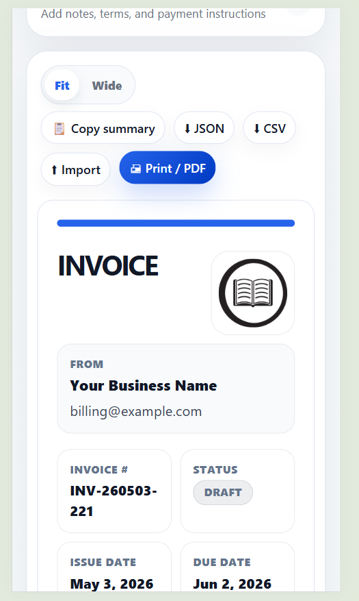 Invoice Generator